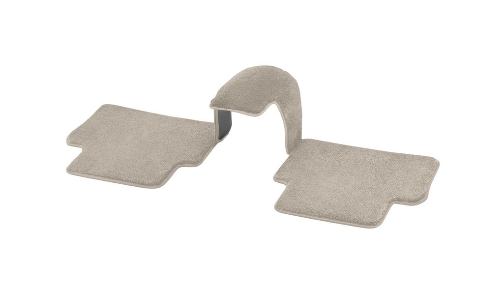 Veloursmatten EXCLUSIV, Fond mit Kardantunnelmatte, 3-teilig, E-Klasse/ CLS, macchiatobeige, A21368086068V00
