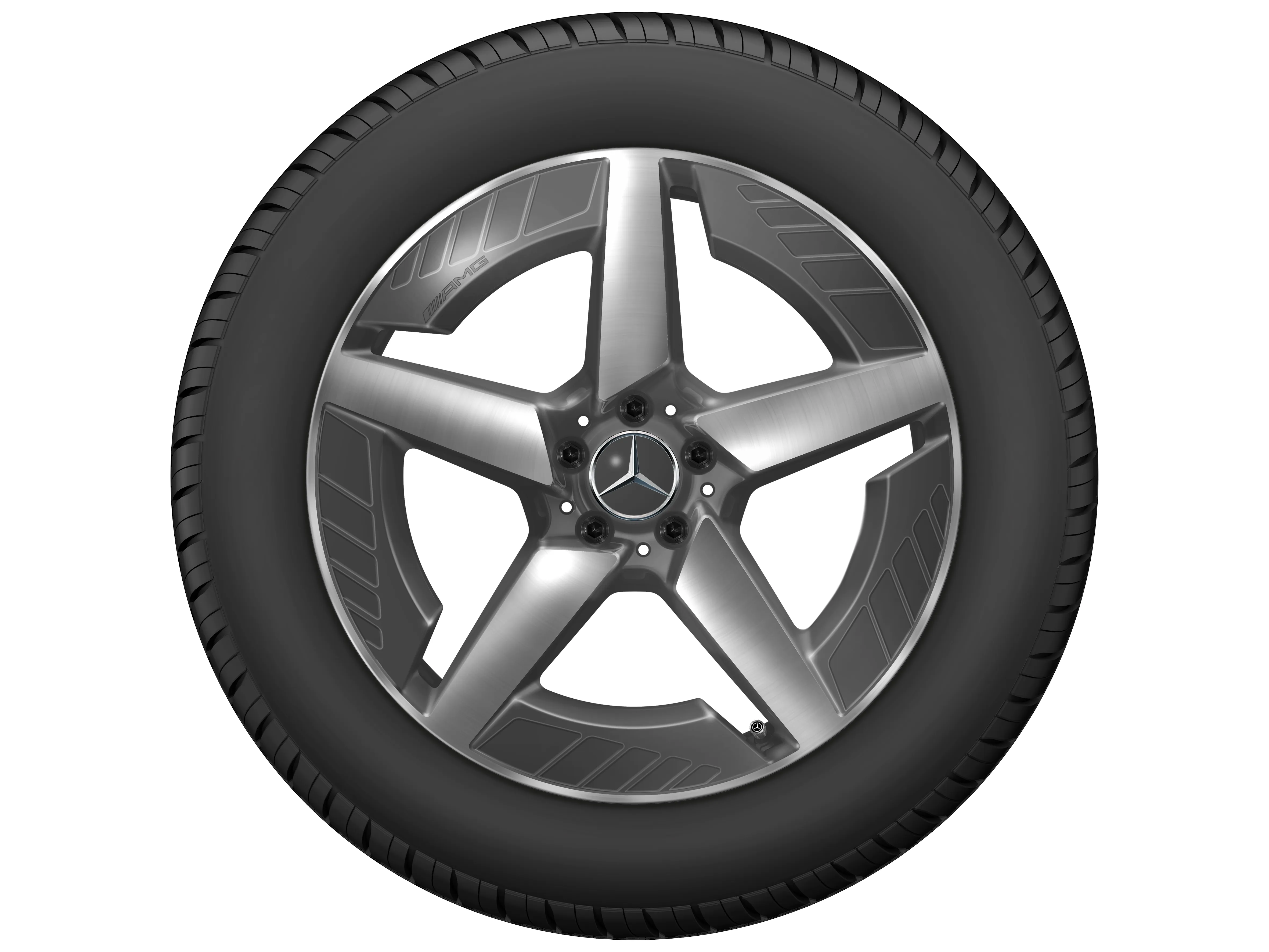 AMG Leichtmetallrad, im 5-Speichen-Design, 50,8 cm (20 Zoll), 9 J x 20 ET 44,1, tantalgrau, glanzgedreht, A16740166017Y51 AMG Leichtmetallrad, im 5-Speichen-Design, 50,8 cm (20 Zoll), 9 J x 20 ET 44,1, tantalgrau, glanzgedreht, A16740166017Y51