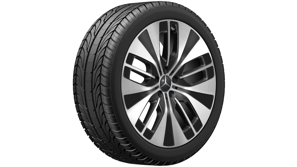 Vielspeichen-Rad, Aero, Schwarz Lackiert