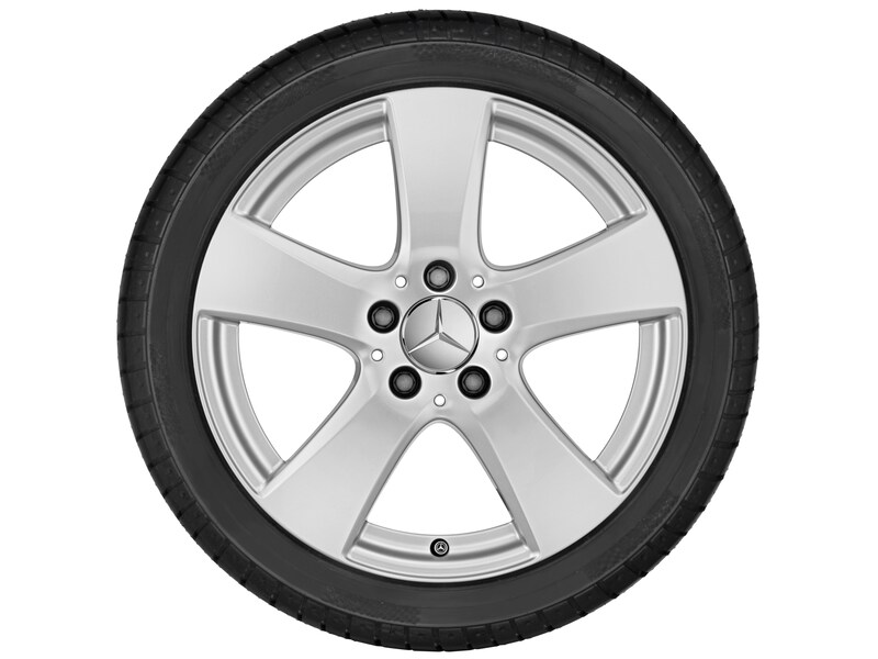 Cerchio a 5 razze, argento vanadio metallizzato, Continental, WinterContact TS 850 P MO, 225/50 R17 94H, Inverno, Q4401411122100J2020