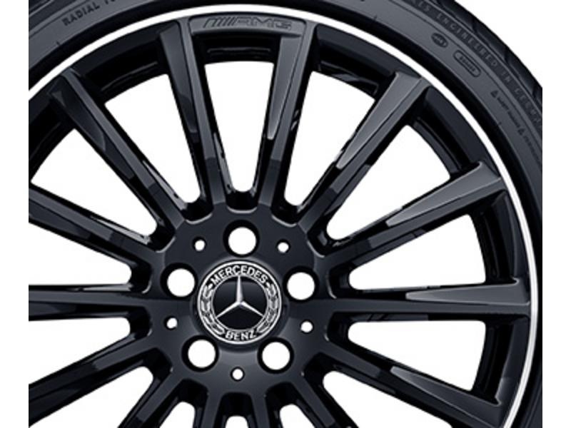 AMG Vielspeichen-Rad, 48,3 cm (19 Zoll), Felgenhorn glanzgedreht, C-Klasse, 225/40 R19/, schwarz, A20540113007X72