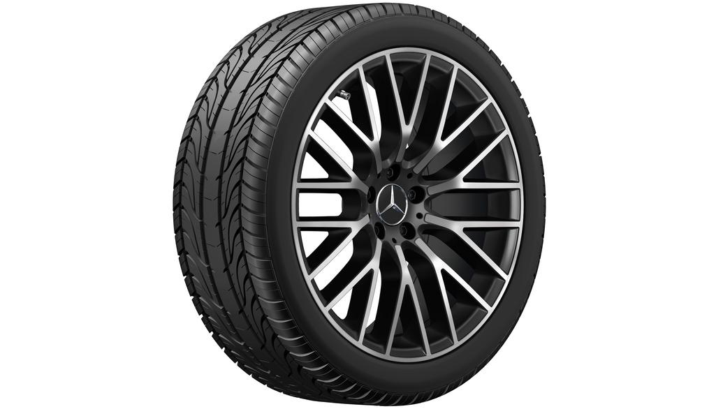 Y-spoke wheel, 50.8 cm (20 inch), high-sheen, S-Class, 255/40 R20/, black, A22340138007X23