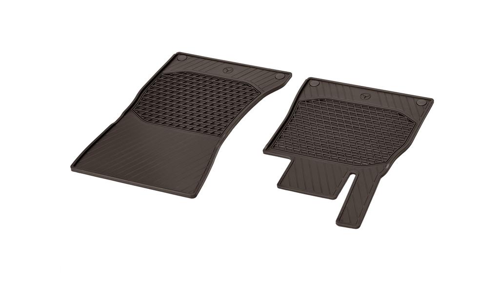 CLASSIC all-weather mats, driver/passenger mat, 2-piece, S-Class, espresso brown, A22268076058U51