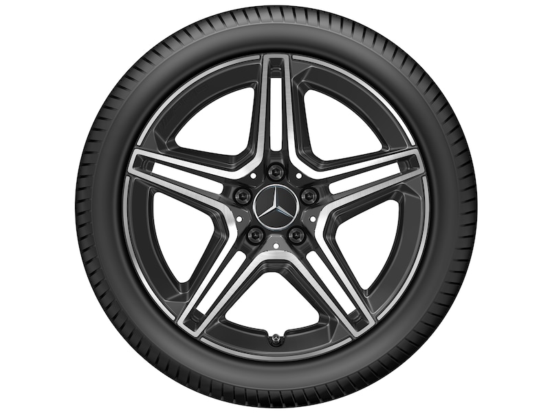 AMG 5-twin-spoke wheel, black, Bridgestone, Blizzak LM001 MO, 225/45 R18 91H, winter, Q4401419109700J2022