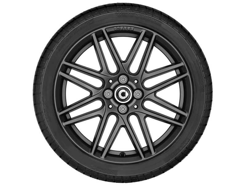 Cerchio in lega BRABUS Monoblock IX, 43,2 cm (17 pollici), smart, 205/40 R17/, grigio, A4534012801