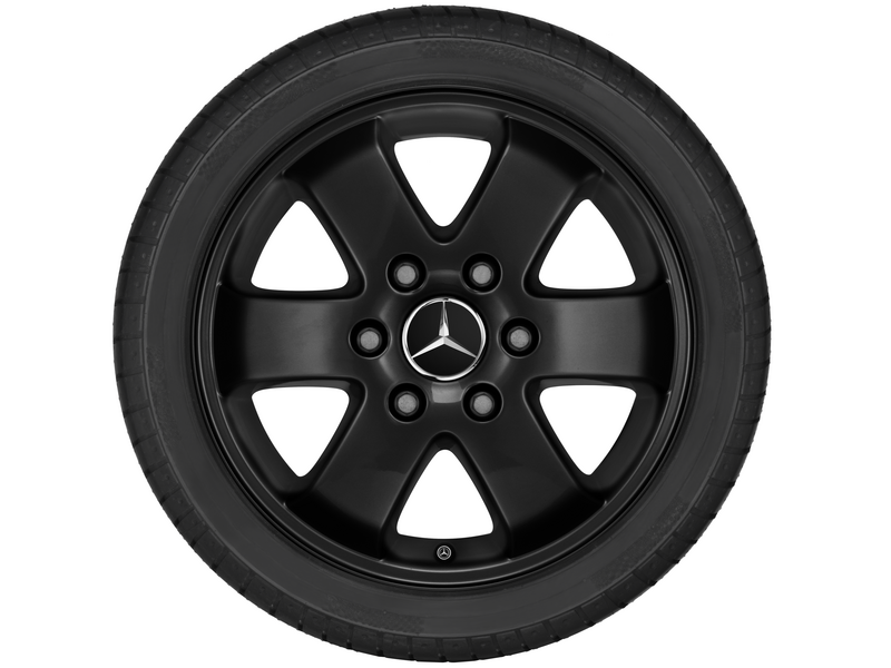 6-spaaks velg, 40,6 cm (16 inch), Sprinter, 235/65 R16/, zwart, B66570023