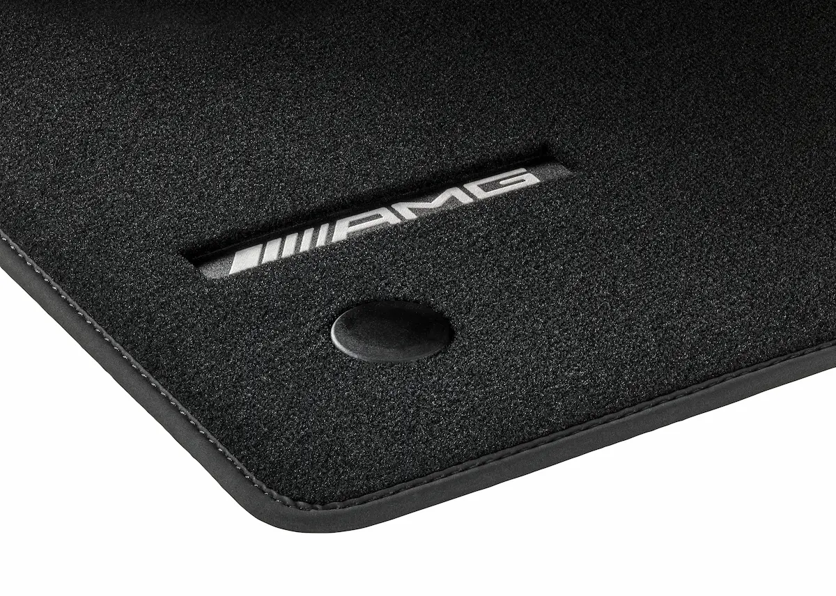 AMG Veloursmatten, Satz, 4-teilig, mit AMG Weblogo, LL, schwarz, Einfassung schwarz, A17868028009J74 AMG Veloursmatten, Satz, 4-teilig, mit AMG Weblogo, LL, schwarz, Einfassung schwarz, A17868028009J74