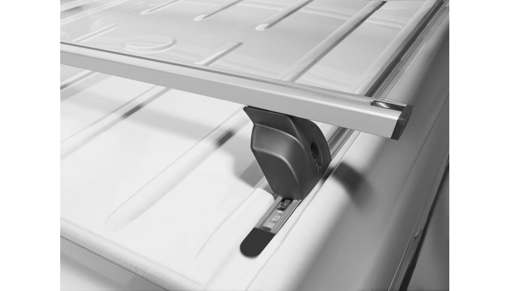 Basic roof rack, single bridge, Sprinter, silver-colored, black, A9078900100 Basic roof rack, single bridge, Sprinter, silver-colored, black, A9078900100