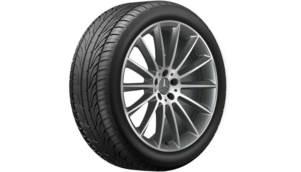 AMG Vielspeichen-Rad, 53,3 cm (21 Zoll), glanzgedreht, GLE, 275/45 R21/, titangrau, A16740134007X21