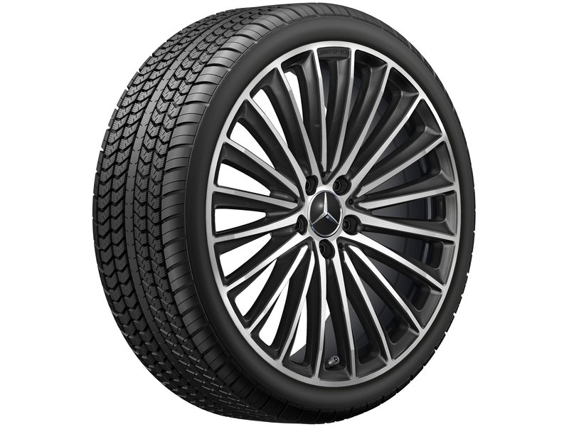 AMG Vielspeichen-Rad, 50,8 cm (20 Zoll), glanzgedreht, CLS, 245/35 R20/, schwarz, A25740138007X23