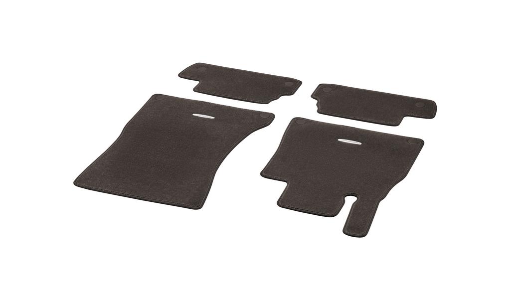 Tappetini in velluto CLASSIC, set da 4 pezzi, Classe S, marrone espresso, A21768027018T47 Tappetini in velluto CLASSIC, set da 4 pezzi, Classe S, marrone espresso, A21768027018T47