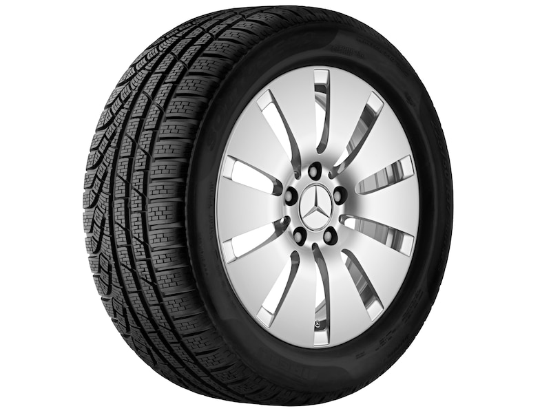 10-hole wheel, 43.2 cm (17 inch), E-Class, 225/55 R17/, vanadium silver, A21340102007X45