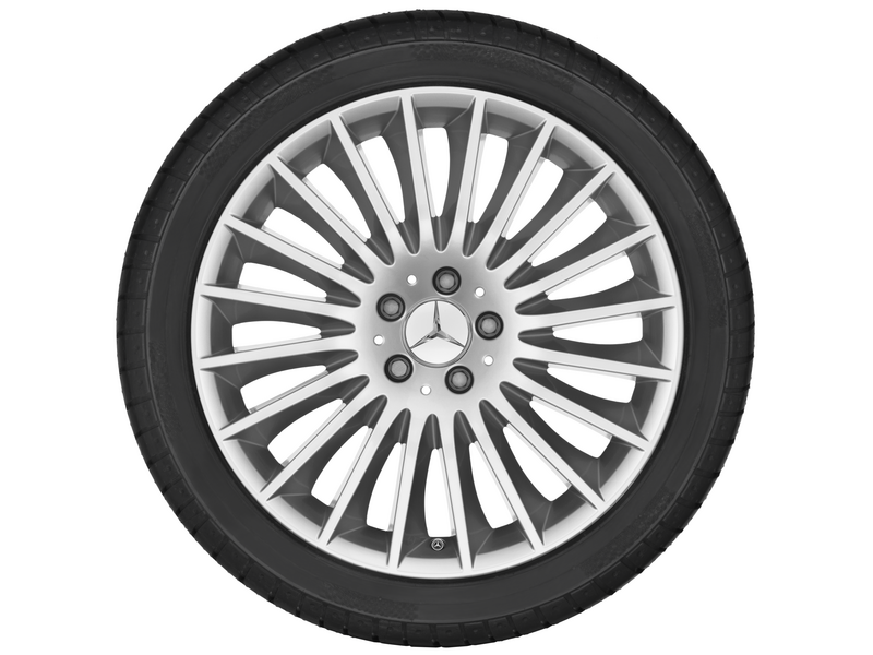 Multi-spoke wheel, 48.3 cm (19-inch), S-Class, 245/45 R19/, vanadium silver, A22240115027X45