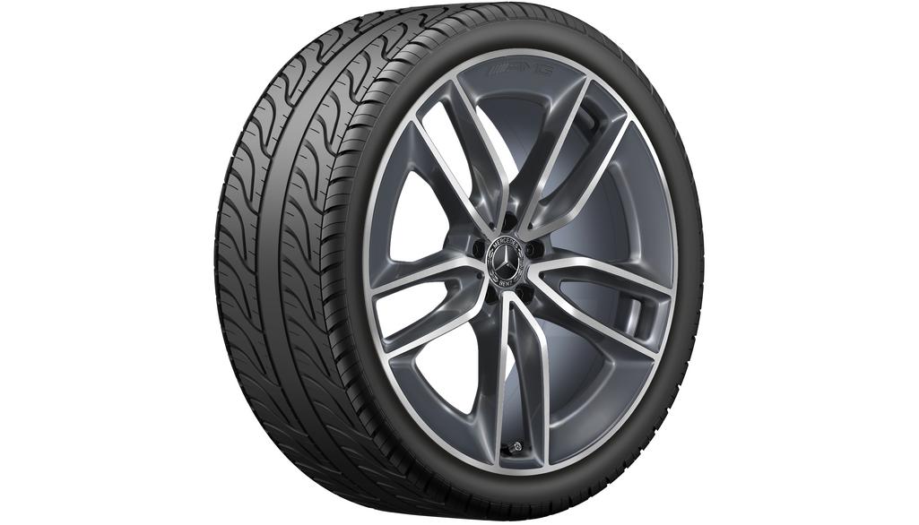 AMG 5-twin-spoke wheel, 55.9 cm (22-inch), high-sheen, GLE, 325/35 R22/, tremolit-metallic, A16740137007X44