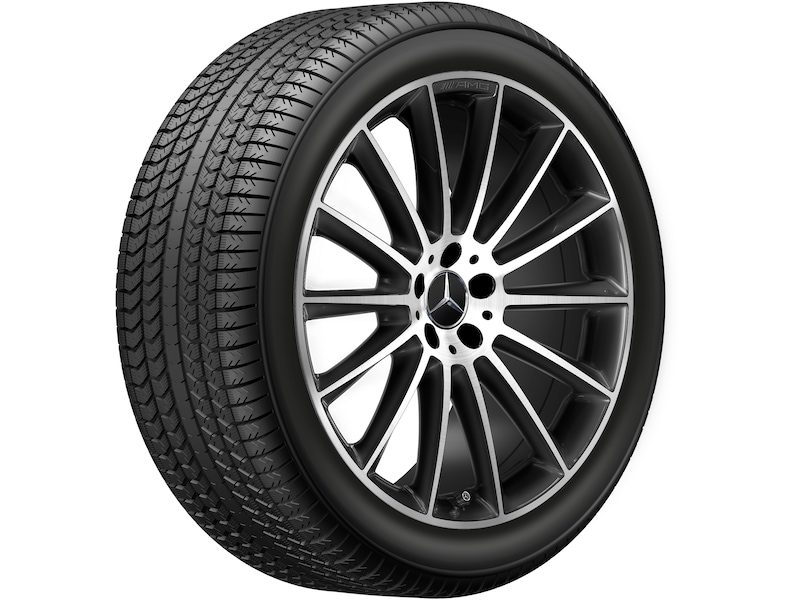 Mercedes-Benz Original Winter-Komplettrad AMG Vielspeichen schwarz glanzgedreht , Pirelli, Scorpion Winter MO, 315/40 R21 111 V None, Winter, Q440141717090