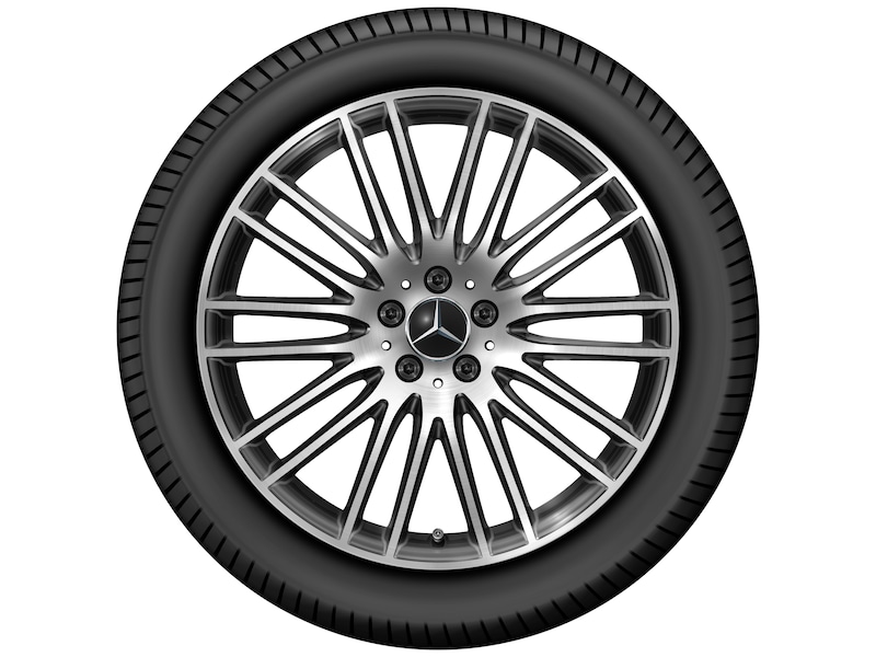 Mercedes-Benz Genuine complete summer wheel 5-spoke black high-sheen, Goodyear, Eagle F1 Asymmetric 5 MO, 255/45 R20 105 W XL, summer, Q440651410110 Mercedes-Benz Genuine complete summer wheel 5-spoke black high-sheen, Goodyear, Eagle F1 Asymmetric 5 MO, 255/45 R20 105 W XL, summer, Q440651410110