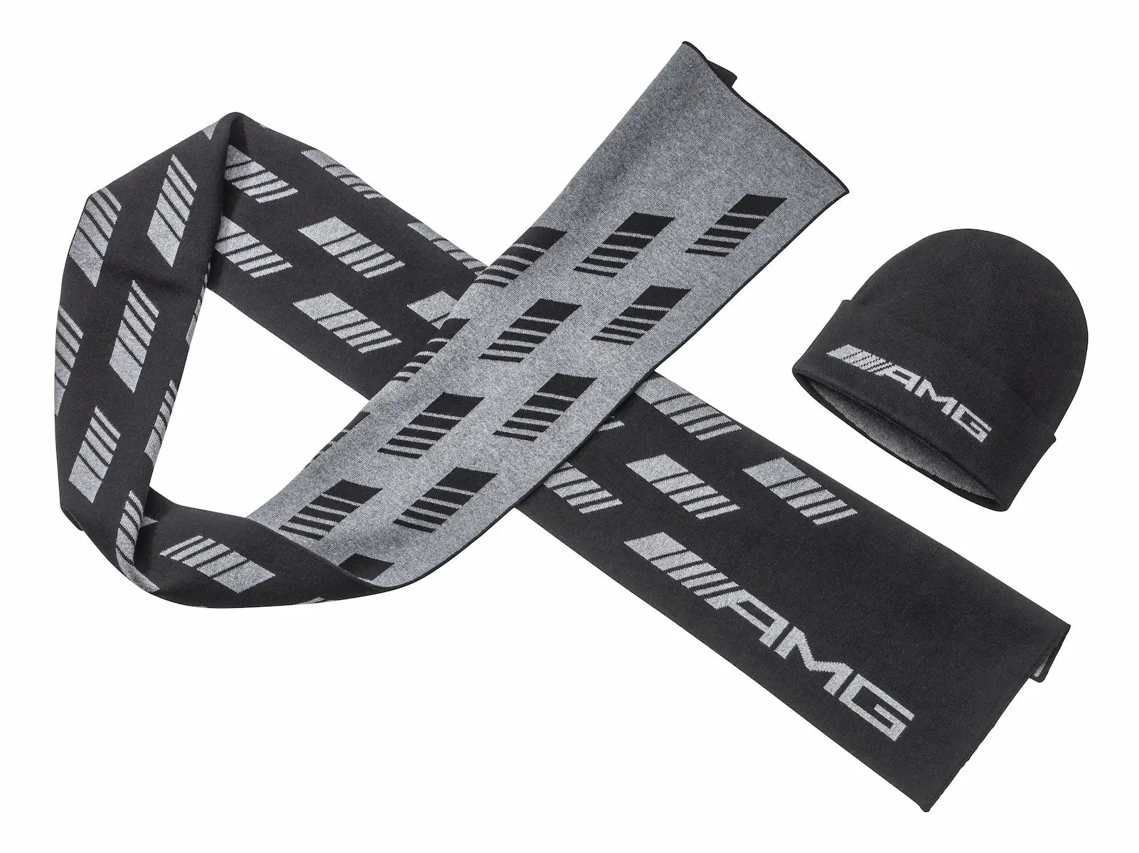 AMG Strickschal, Unisex, schwarz, Baumwolle (Bio) / Wolle (Merinowolle) / Elasthan, B67960041 AMG Strickschal, Unisex, schwarz, Baumwolle (Bio) / Wolle (Merinowolle) / Elasthan, B67960041