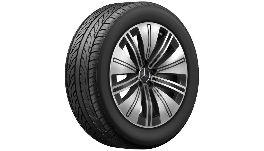 5-spoke wheel, gloss black, Goodyear, UltraGrip Performance + MO, 235/55 R19 105H XL, Winter, Q440141410750