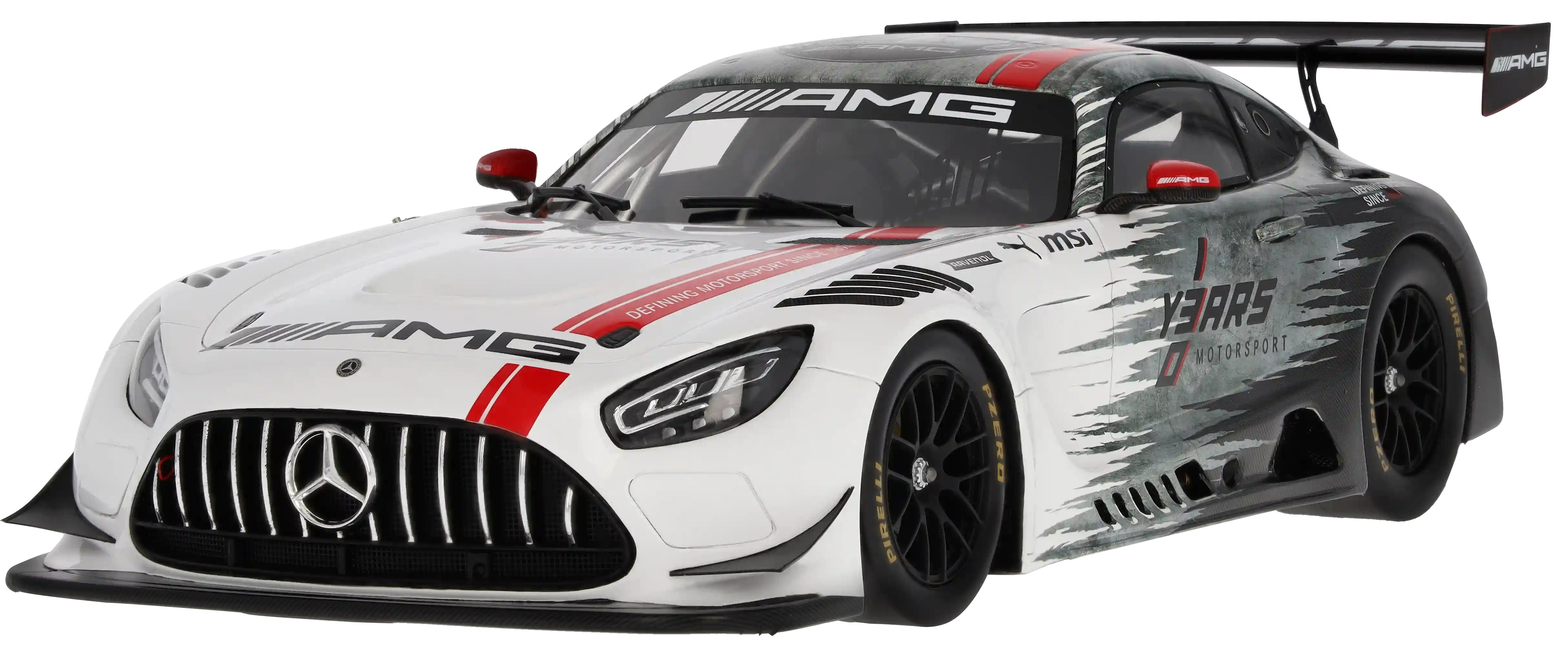 Mercedes-AMG GT3, Celebrating 130 Years of Motorsport, C190, silberfarben / schwarz, B66960849