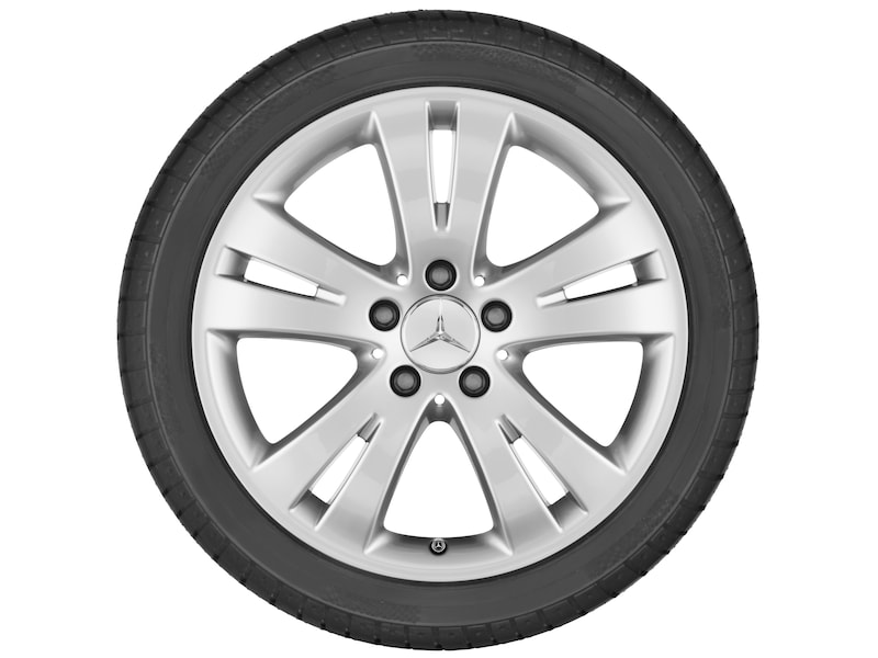 5-twin-spoke wheel titanium silver, Dunlop, SP Winter Sport 4D MO, 225/45 R17 91H, Winter, Q44013121377A