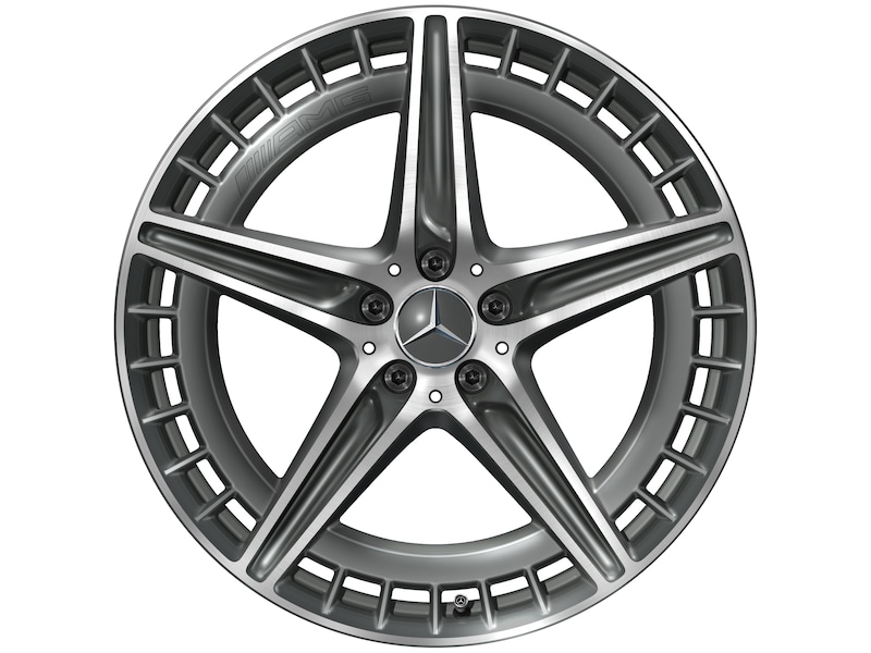 AMG 5-twin-spoke wheel tantalum gray glossy turned, Continental, WinterContact TS 860 MO1, 275/40 R21 107V XL, Winter, Q440141112570