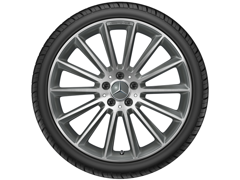 AMG Vielspeichen-Rad, 50,8 cm (20 Zoll), glanzgedreht, E-Klasse, 245/35 R20/, titangrau, A21340122007X21