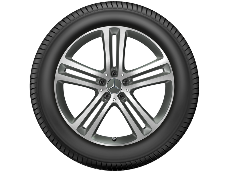 5-twin-spoke wheel gray Himalaya matt gloss turned, Michelin, Pilot Alpin 5 MO, 275/50 R20 113V XL, winter, Q440301510630