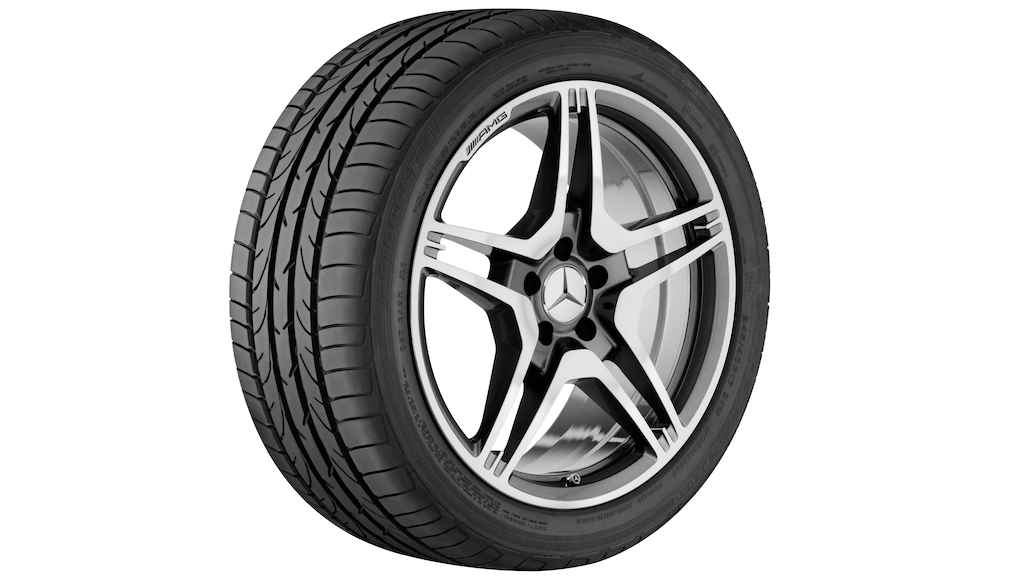 AMG Schmiederad im 5-Doppelspeichen-Design, 48,3 cm (19 Zoll), E-Klasse/ CLS, 285/30 R19/, titangrau, B66031102