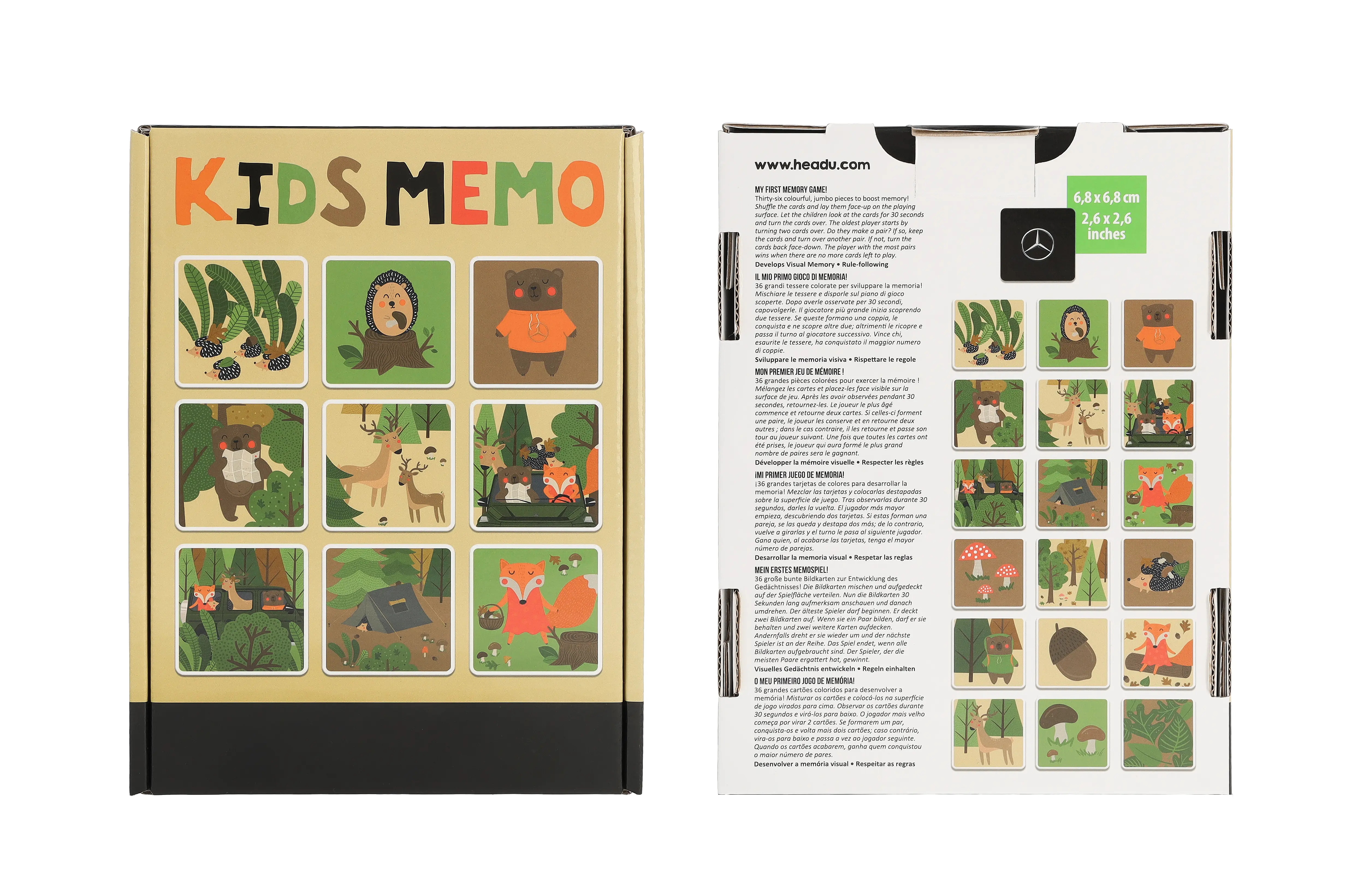 Kids Memo, Wald, bunt, Pappe, Headu, B66959869