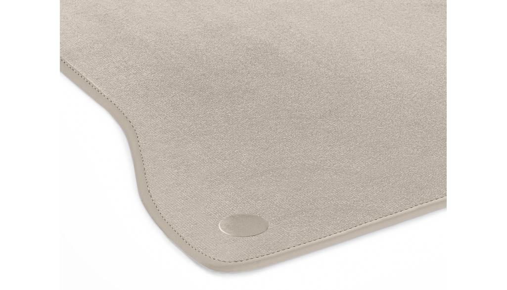 Tappetini in velluto CLASSIC, set, 4 pezzi, Classe S, grigio magma, beige macchiato, A22368062038U21