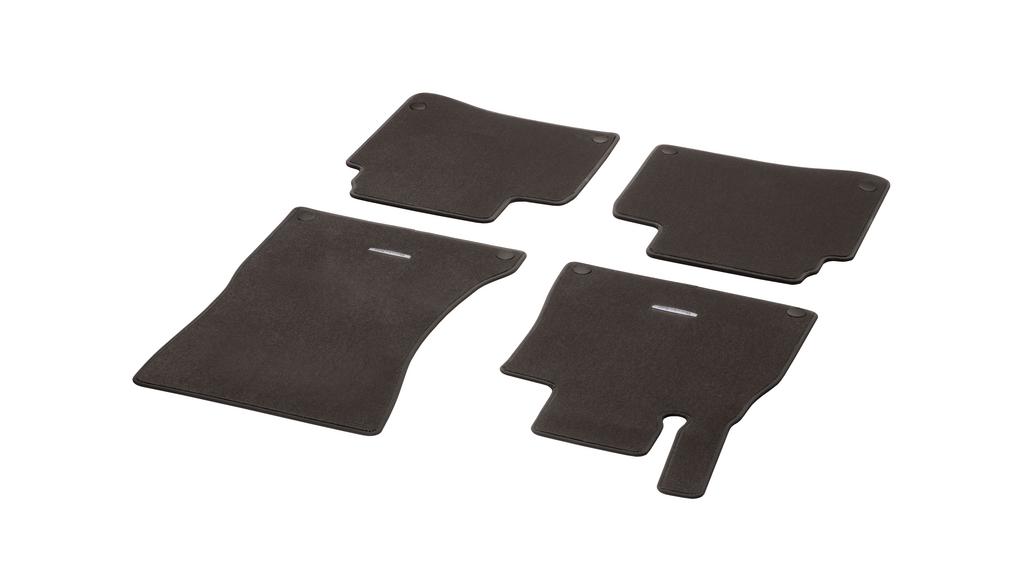 CLASSIC velour mats, set, 4-piece, S-Class, espresso brown, A22268069028T47