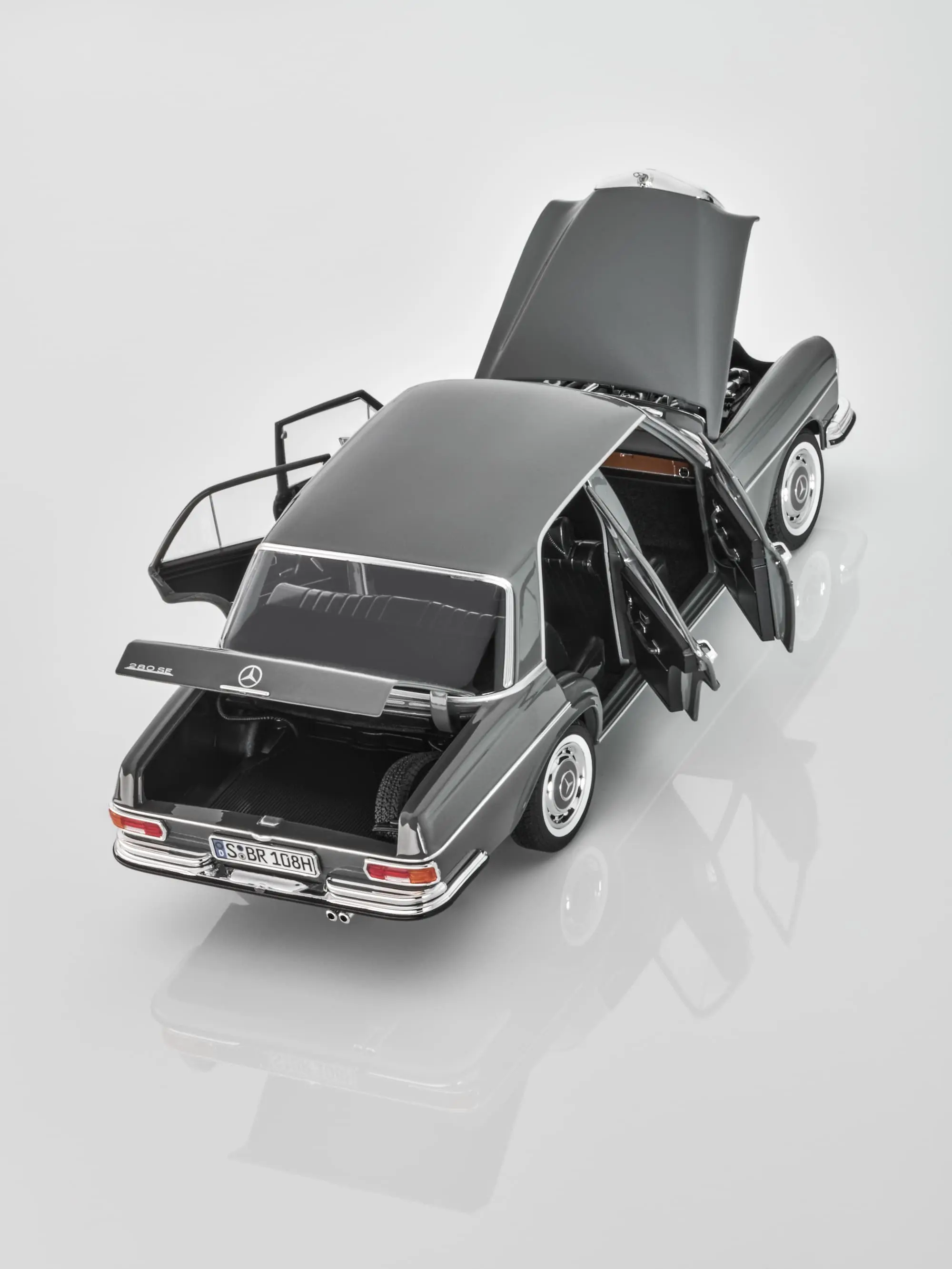 Modellauto: 280 SE W 108 (1968-1972), arabergrau, Norev, 1:18, B66040718
