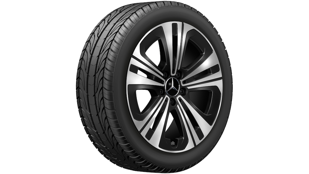 Mercedes-Benz Genuine ruota invernale completa a 5 razze nera, Bridgestone, Blizzak LM005 MO, 225/45 R18 95 H XL, invernale, Q440141911750