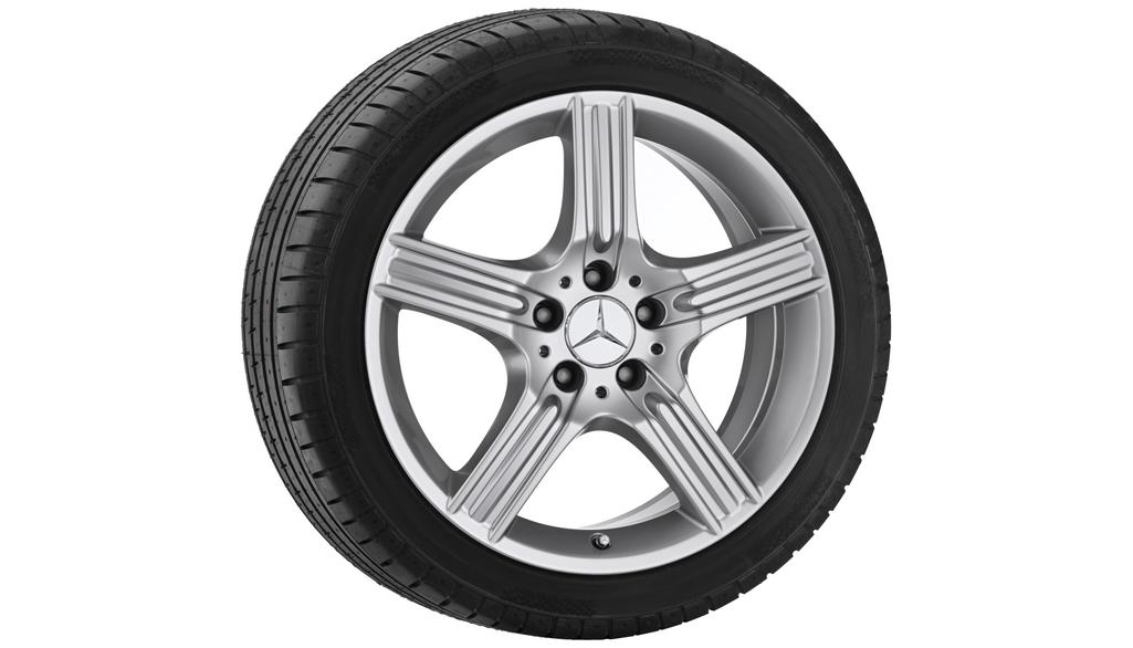 5-Speichen-Rad, Sinnif, 45,7 cm (18 Zoll), E-Klasse, 265/35 R18/, sterlingsilber, A21240122029709 5-Speichen-Rad, Sinnif, 45,7 cm (18 Zoll), E-Klasse, 265/35 R18/, sterlingsilber, A21240122029709