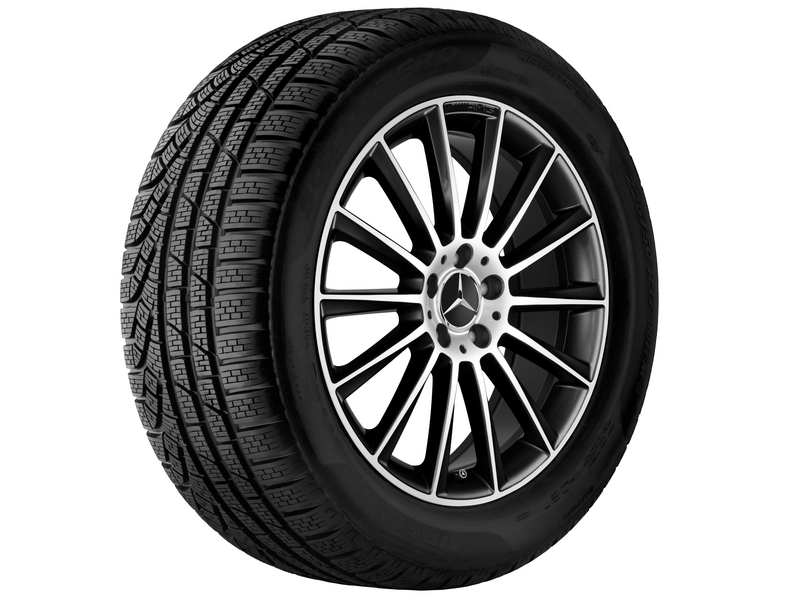 AMG Vielspeichen-Rad, 55,9 cm (22 Zoll), glanzgedreht, GLE, 325/35 R22/, schwarz, A29240119007X23