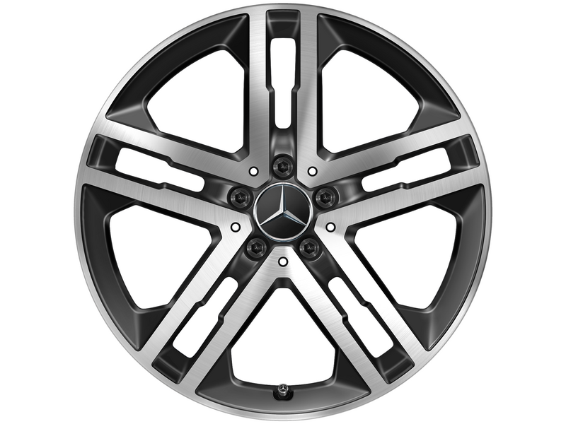 Cerchio a 5 doppie razze, nero lucido, Michelin, Latitude Sport 3 MO, 235/50 R19 99W, estivo, Q440651510120