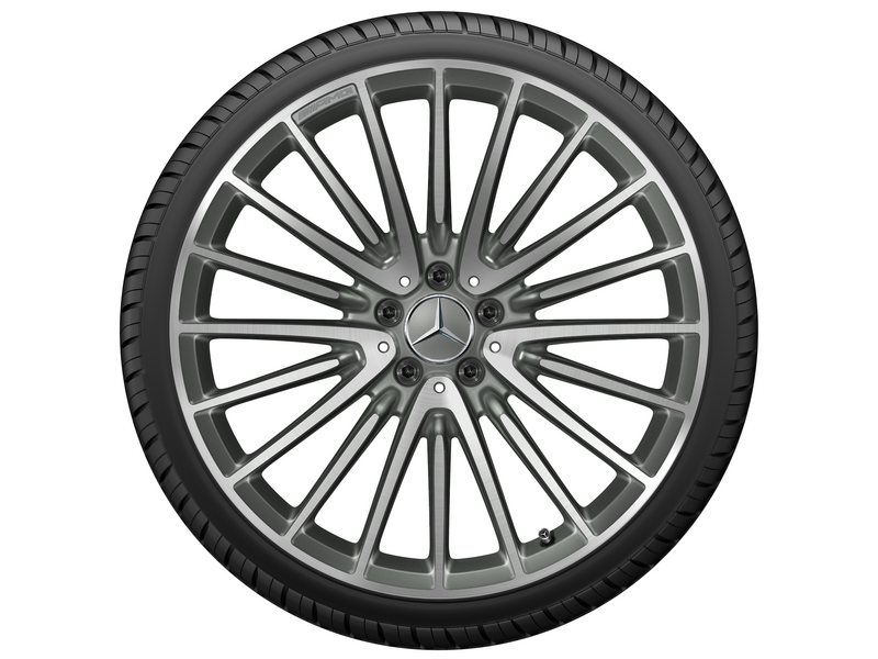 AMG multi-spoke wheel, 53.3 cm (21-inch), S-Class, 255/35 R21/, titanium gray, A22340117007X21