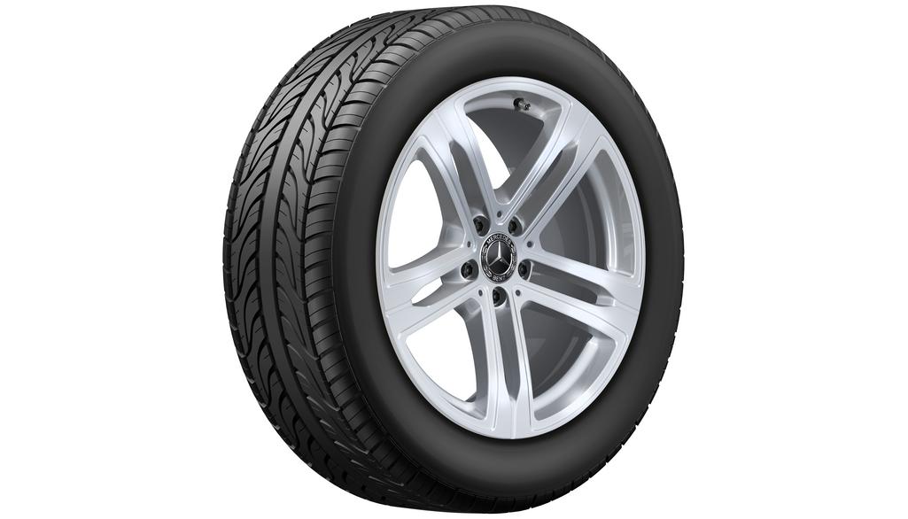 5-spoke wheel, 48.3 cm (19-inch), aero wheel, EQE, 235/55 R19/, vanadium silver, A29440120007X45