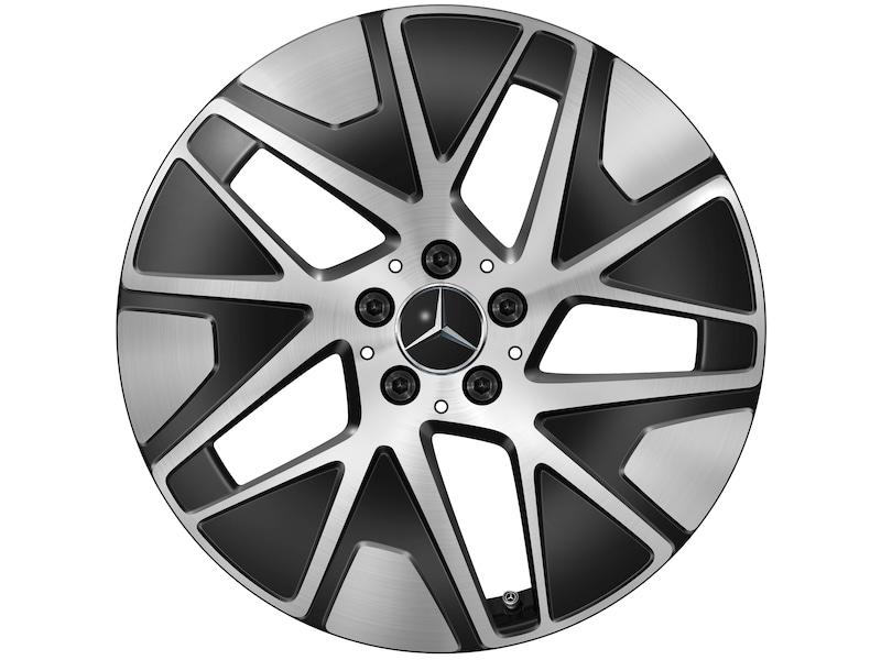 Mercedes-Benz Original Winter-Komplettrad 5-Tripel Speichen schwarz glanzgedreht , Continental, WinterContact TS 870 P MO, 235/55 R19 105 H XL, Winter, Q440301110840