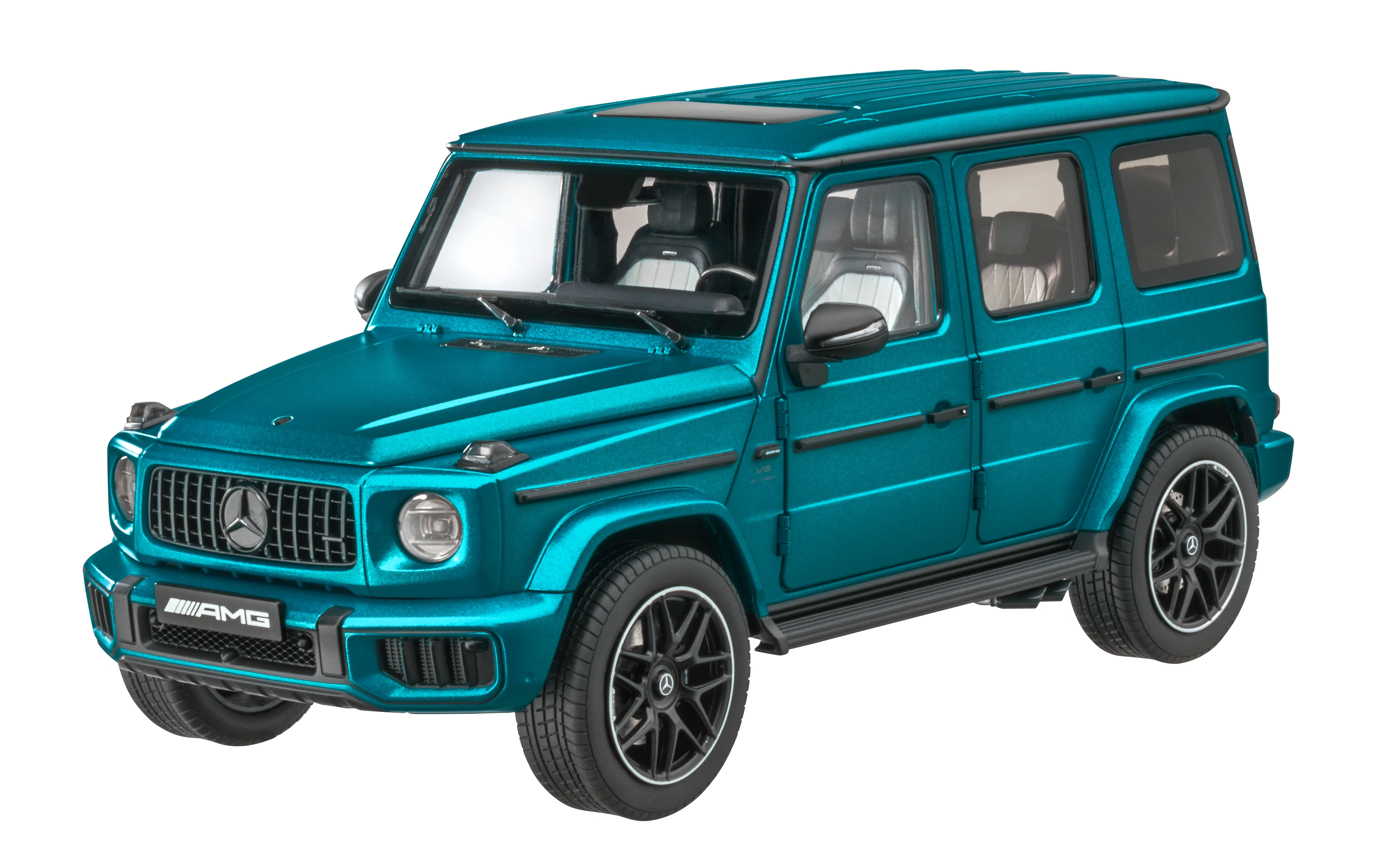 Modellauto: Mercedes-AMG G 63, Geländewagen, W465, MANUFAKTUR hyper blue magno, NZG, 1:18, B66961520