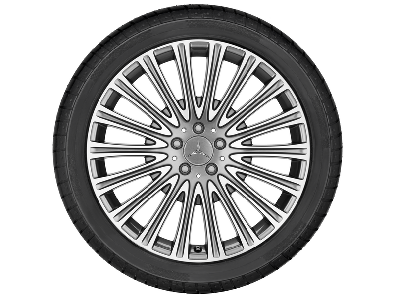 Multi-spoke wheel, 50.8 cm (20-inch), high-sheen, E-Class, 245/35 R20/, gray Himalaya, A21340107007X21