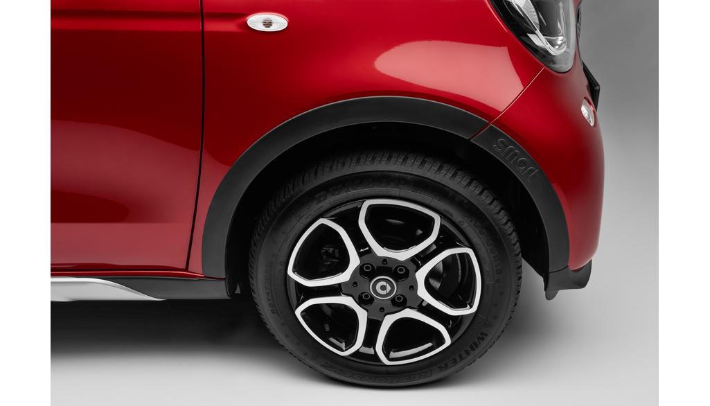 Rivestimenti dei passaruota, con scritta smart, smart, nero, A4536902901