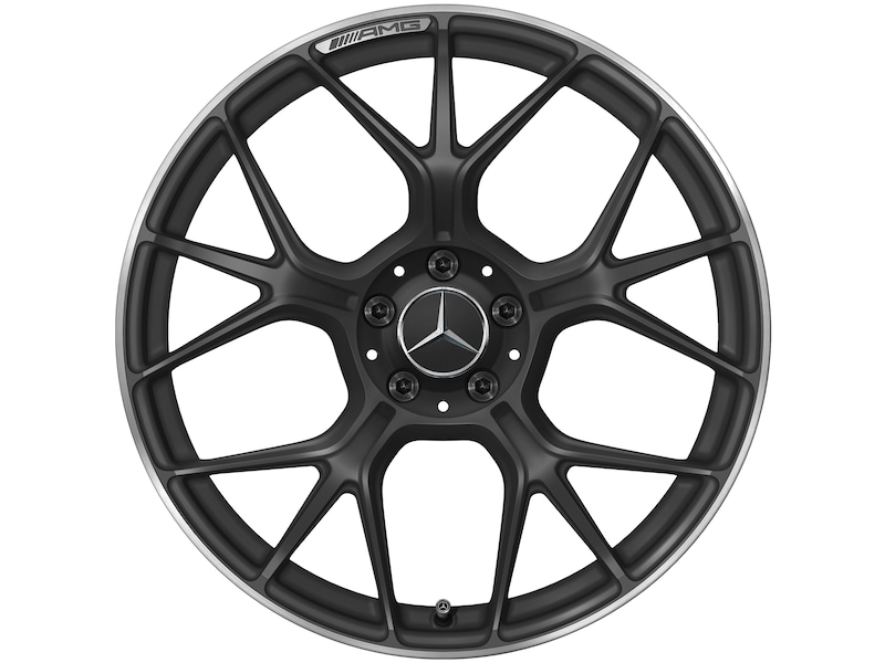 AMG forged wheel in cross-spoke design, 50.8 cm (20-inch), high-sheen rim flange, 295/30 R20/, matt black, A23640132007X71