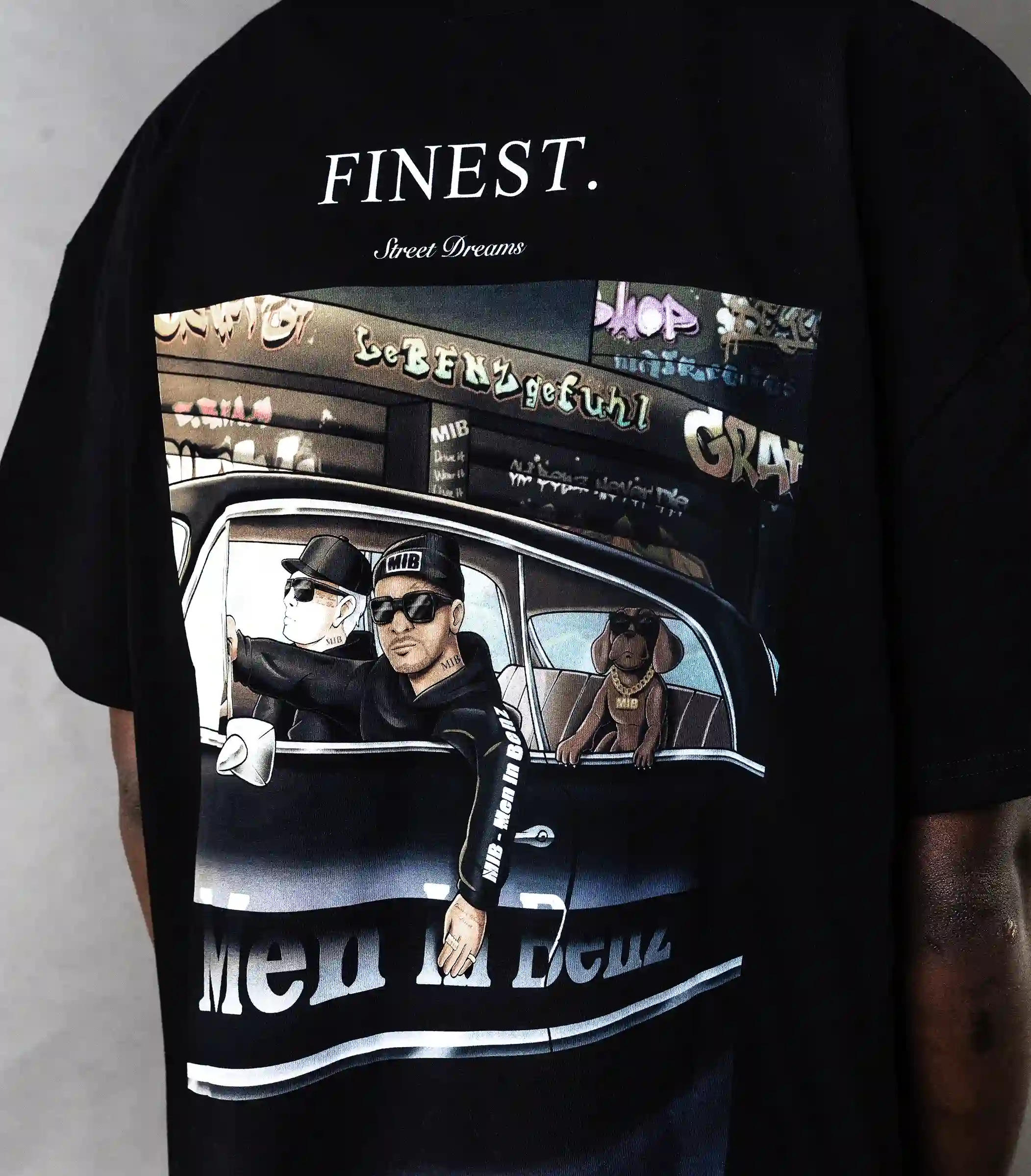 MIB street art shirt, black, MIB03002F-L00002