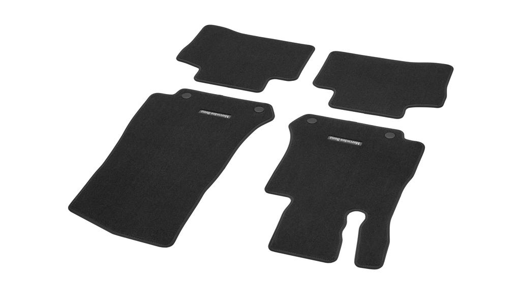 CLASSIC velour mats, set, 4-piece, GLC/ EQC, black, A25368028029J74