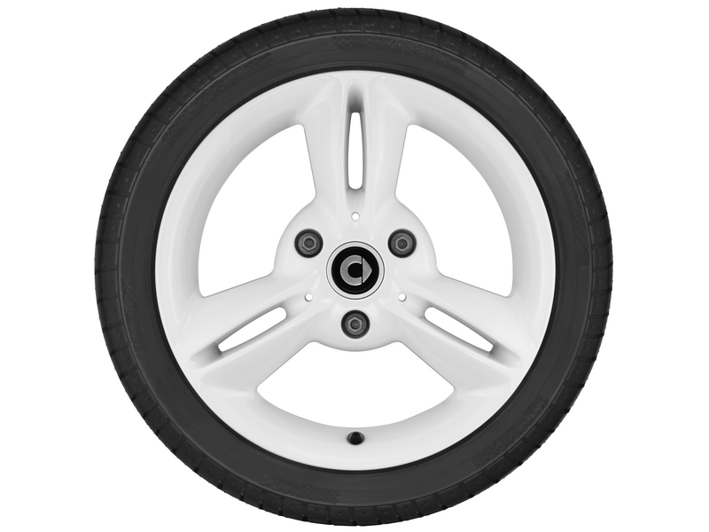 3-spoke alloy wheel, 38.1 cm (15 inch), smart, 175/55 R15/, white, A4514015102CD5L