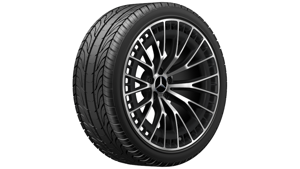 AMG Leichtmetallrad, im Y-Speichen-Design, 50,8 cm (20 Zoll), glanzgedreht, CLE, 265/35 R20/, schwarz matt, A23640129007X36