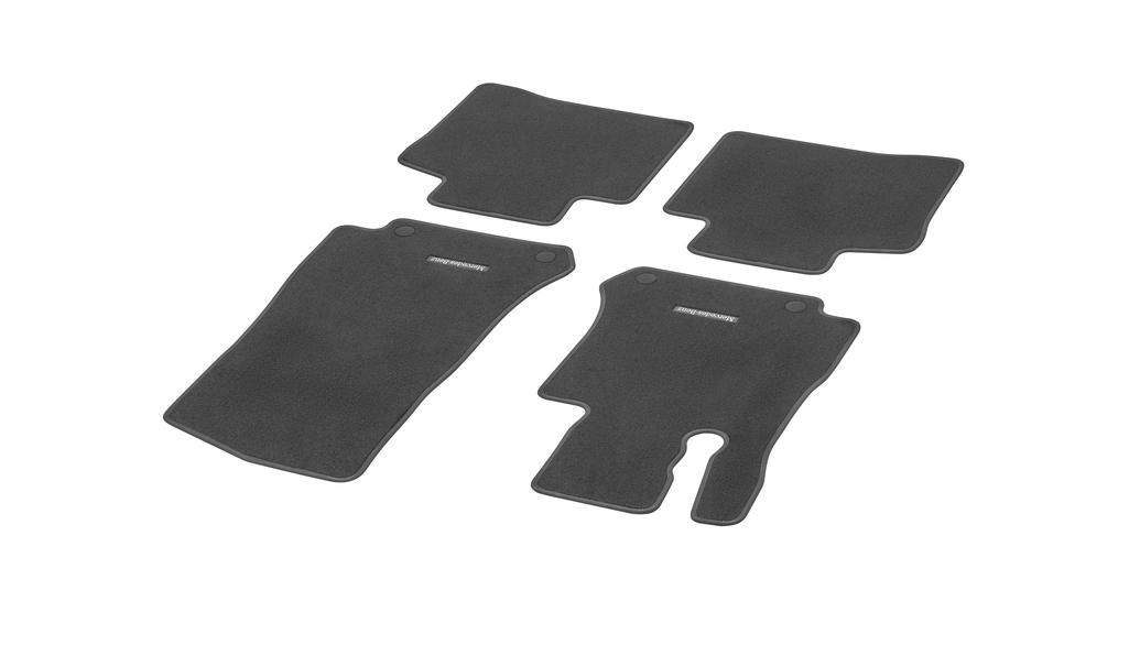 CLASSIC veloursmatten, set, 4-delig, GLC, zwart, A25368096049J74 CLASSIC veloursmatten, set, 4-delig, GLC, zwart, A25368096049J74