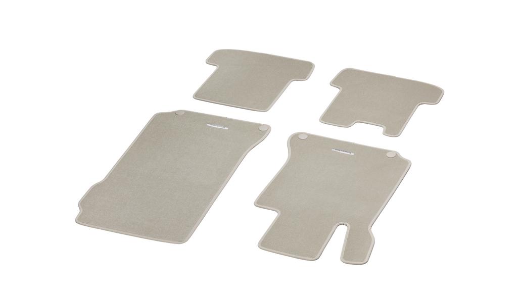 CLASSIC velour mats, set, 4-piece, E-Class, silk beige, A20768094008S47