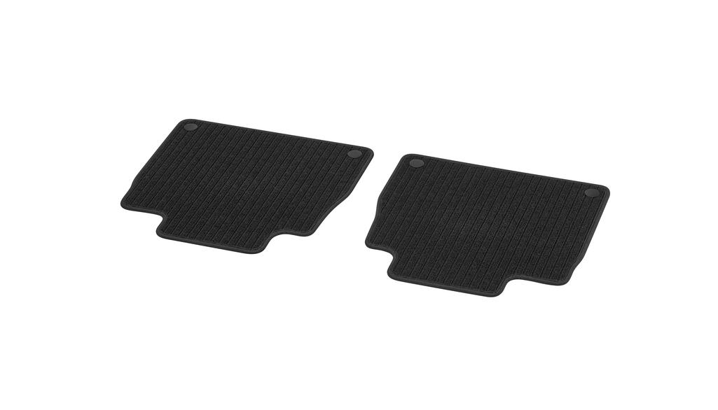 Rep mats CLASSIC, rear, 2-piece, GLS, black, A16768096049G32